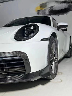 Ricambi auto per Porsche 911 992 Kit di carrozzeria in fibra di carbonio 911 992 Kit di carrozzeria di sfera anteriore in stile ottone