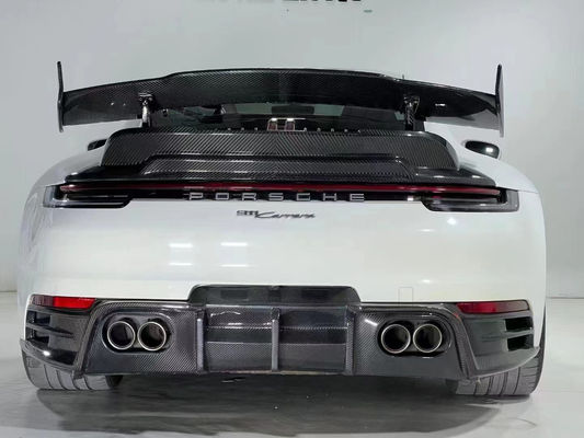 Ricambi auto per Porsche 911 992 Kit di carrozzeria in fibra di carbonio 911 992 Kit di carrozzeria di sfera anteriore in stile ottone