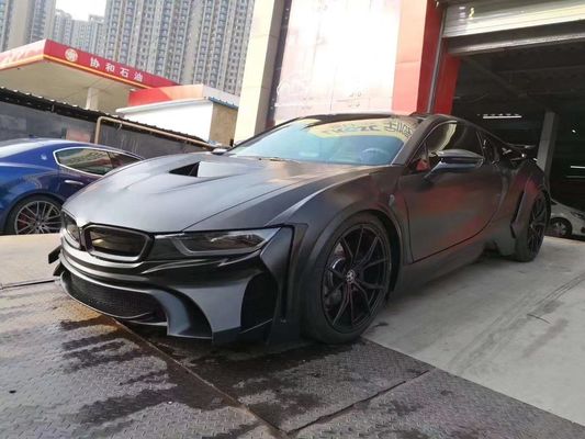 Per BMW I8 Kit corpo in fibra di carbonio I8 Upgrade Energy-style Front and Rear Bumper Spoiler Widebody Kit