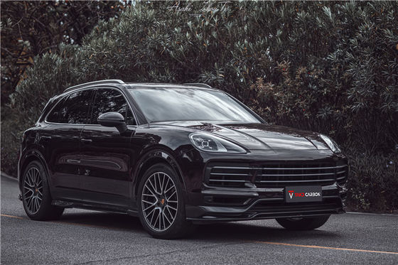 Ricambi auto per Porsche Cayenne Fibre Body Kit Cayenne Carbon Fiber Front Spreader Spoiler