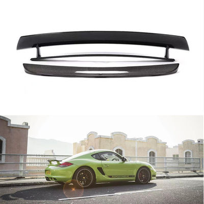 Ricambi auto per Porsche 987 Spoiler in fibra di carbonio 987 Upgraded Cayman R Style Tail Spoiler 987 Body Kit