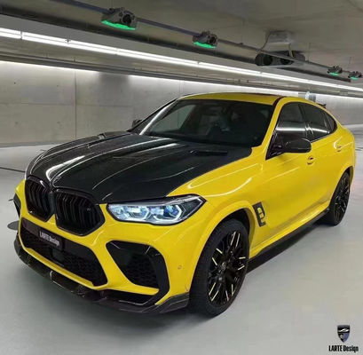 Ricambi auto per BMW X6M F96 Kit corpo in fibra di carbonio X6M F96 Upgraded LARTE Design Style Front Shovel Diffuser Spoiler Body Kit