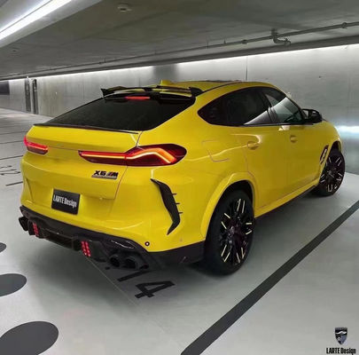Ricambi auto per BMW X6M F96 Kit corpo in fibra di carbonio X6M F96 Upgraded LARTE Design Style Front Shovel Diffuser Spoiler Body Kit