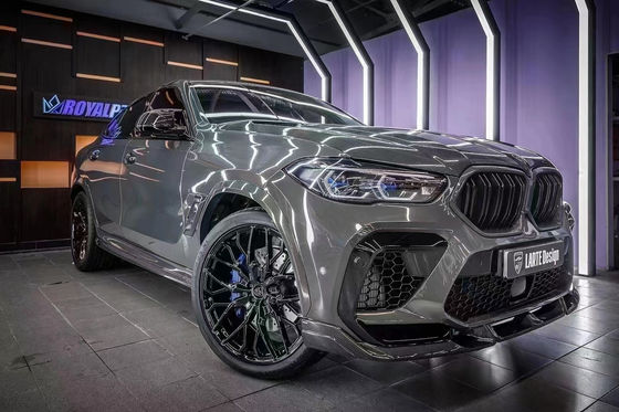 Ricambi auto per BMW X6M F96 Kit corpo in fibra di carbonio X6M F96 Upgraded LARTE Design Style Front Shovel Diffuser Spoiler Body Kit