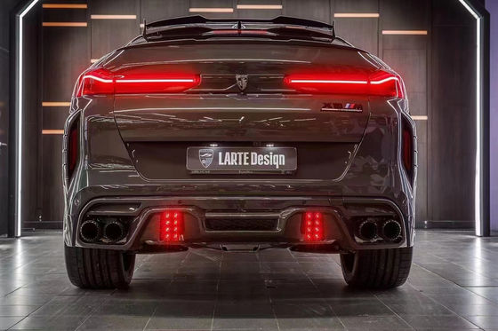 Ricambi auto per BMW X6M F96 Kit corpo in fibra di carbonio X6M F96 Upgraded LARTE Design Style Front Shovel Diffuser Spoiler Body Kit