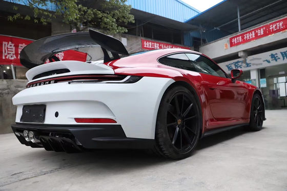 Kit di corpo in materiale plastico PP per Porsche911 992 992 GT3 stile aggiornato anteriore e posteriore coppiere abito laterale spoiler cappuccio kit di corpo