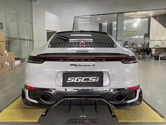 per Porsche 992 Carrozzeria in fibra di carbonio 992 Carrozzeria in fibra di carbonio diffusore della bocca anteriore, gonna laterale, spoiler, parafanghi