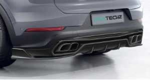 Per Porsche Cayenne Fibra di carbonio Kit corpo Cayenne Fibra di carbonio Frontale Diffusore della bocca Spoiler Top Wing Hood Side Skirt