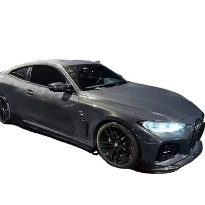 Kit corpo in fibra di carbonio per BMW Serie 4 G22 G22 Fibra di carbonio Frontale Paletta Diffusore Spoiler laterale gonna secca Fibra di carbonio Kit corpo
