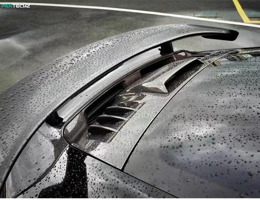 Per Porsche 992 Turbo Spoiler in fibra di carbonio 992 Turbo Upgrade Paktechz Style Spoiler di copertura in fibra di carbonio