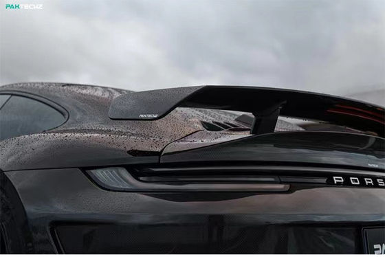 Per Porsche 992 Turbo Spoiler in fibra di carbonio 992 Turbo Upgrade Paktechz Style Spoiler di copertura in fibra di carbonio