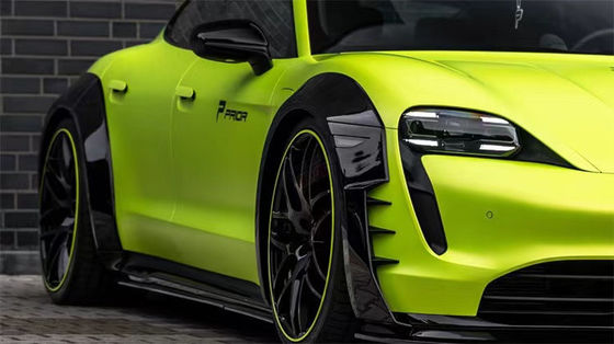 Per Porsche Taycan Wide-body Kit Taycan Upgrades PD-style Carbon Fiber Front Lip Diffuser Spoiler Side Skirt Wheel Arch