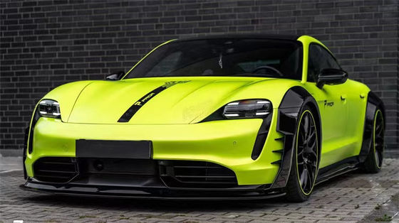 Per Porsche Taycan Wide-body Kit Taycan Upgrades PD-style Carbon Fiber Front Lip Diffuser Spoiler Side Skirt Wheel Arch
