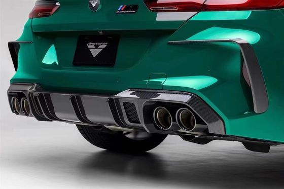 Per la BMW M8 Kit corpo in fibra di carbonio M8 Modernizzato Vors Stile Fibra di carbonio Front Lip Diffuser Spoiler Side Skirt Body Kit