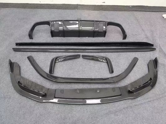 Per la BMW M8 Kit corpo in fibra di carbonio M8 Modernizzato Vors Stile Fibra di carbonio Front Lip Diffuser Spoiler Side Skirt Body Kit