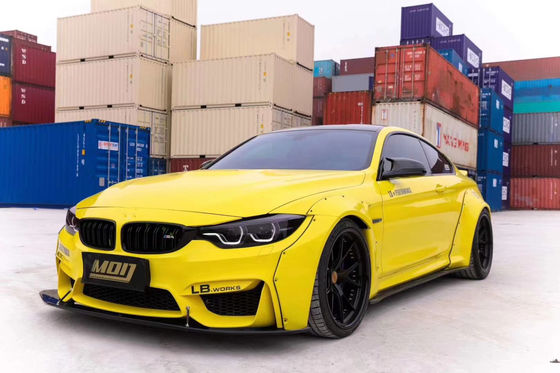 LB Wide-body Kit per BMW M4 F82 Wide-body Kit M4 F82 Upgraded LB Style Front Lip Diffuser Spoiler Carbon Fiber Body Kit