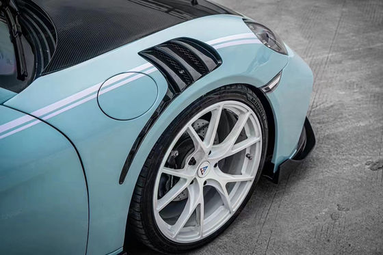 Lake Blue GTS Porsche Body Kit 718 Side Skirt 2017 - 2019 Spoiler del paraurti