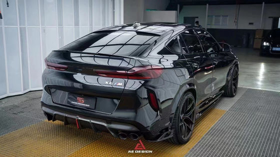 Per BMW X6M F96 Carbon Fiber Body Kit X6M F96 Aggiorna il diffusore della bocca anteriore in fibra di carbonio di stile AE