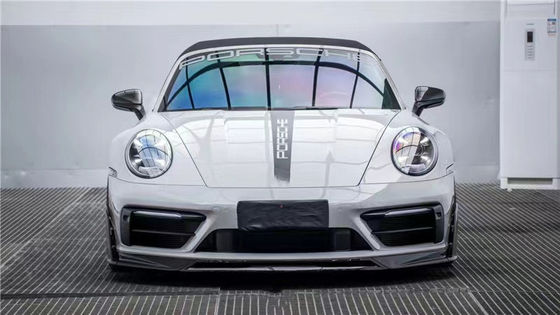 Per Porsche 992s Carbon Fiber Body Kit 992s AE Style Carbon Fiber Dry Front Lip Diffuser Spoiler Side Skirt