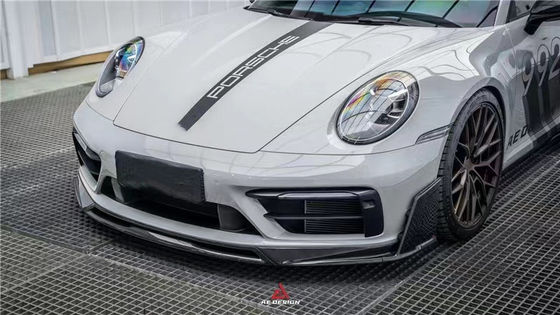Per Porsche 992s Carbon Fiber Body Kit 992s AE Style Carbon Fiber Dry Front Lip Diffuser Spoiler Side Skirt