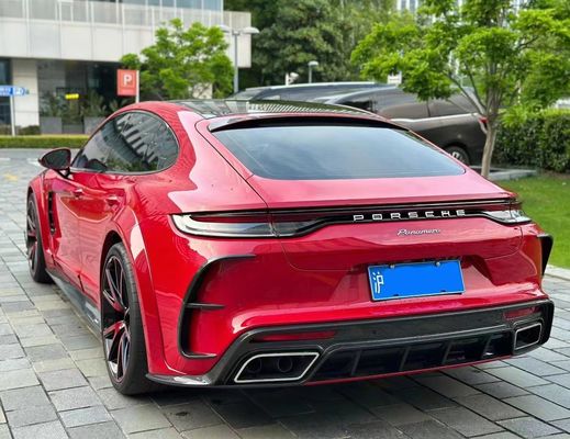 MSY Panamera 971 Body Kit Fibra di carbonio rossa Sostituzione del paraurti anteriore Spoiler Widebody Kit