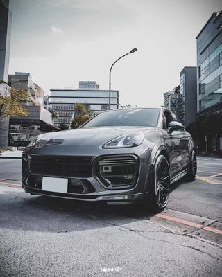 Cayenne Porsche Body Kit Diffusore labiale frontale in fibra di carbonio secca MTR Style