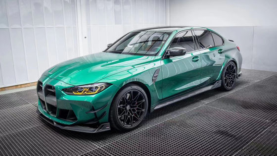 Per BMW G80 G82 M3 M4 Carbon Fiber Body Kit G80 G82 M3 M4 Upgraded AE Style Front Lip Diffuser Spoiler Side Skirt Body Kit