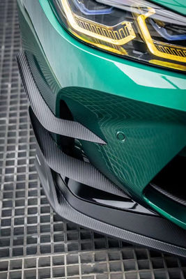 Per BMW G80 G82 M3 M4 Carbon Fiber Body Kit G80 G82 M3 M4 Upgraded AE Style Front Lip Diffuser Spoiler Side Skirt Body Kit