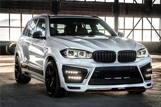 Per BMW X5 X5M Wide-body Kit X5 X5M Upgraded RD Carbon Fiber Style Front and Rear Bumper Spoiler Hood Widebody Kit