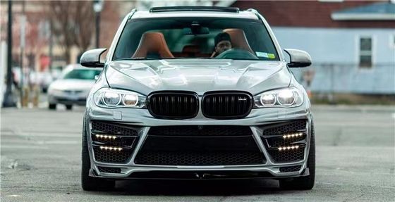 Per BMW X5 X5M Wide-body Kit X5 X5M Upgraded RD Carbon Fiber Style Front and Rear Bumper Spoiler Hood Widebody Kit