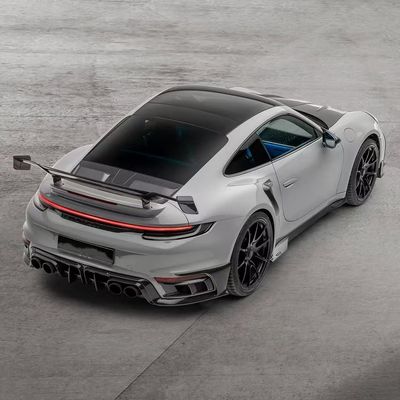 992 Turbo Porsche Body Kit Fibra di carbonio MSY Style Diy Rear Bumper Spoiler Hood