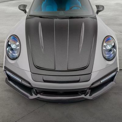 992 Turbo Porsche Body Kit Fibra di carbonio MSY Style Diy Rear Bumper Spoiler Hood