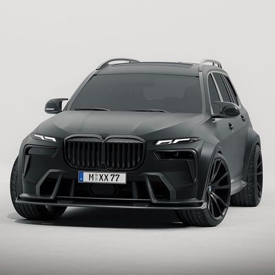 Per la BMW X7 Kit corpo in fibra di carbonio X7 Kit corpo in fibra di carbonio diffusore della bocca anteriore spoiler cappuccio gonna laterale