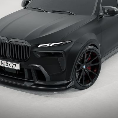 Per la BMW X7 Kit corpo in fibra di carbonio X7 Kit corpo in fibra di carbonio diffusore della bocca anteriore spoiler cappuccio gonna laterale