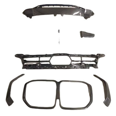 Per BMW X7 Kit corpo in fibra di carbonio X7 OEM stile diffusore labiale frontale in fibra di carbonio Kit corpo in ombra di luce grande