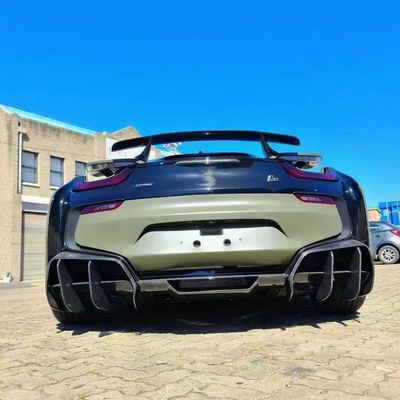 Per la BMW I8 Kit corpo in fibra di carbonio I8 Fibra di carbonio fronte labbra diffusore spoiler gonna laterale
