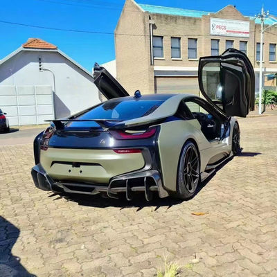 Per la BMW I8 Kit corpo in fibra di carbonio I8 Fibra di carbonio fronte labbra diffusore spoiler gonna laterale