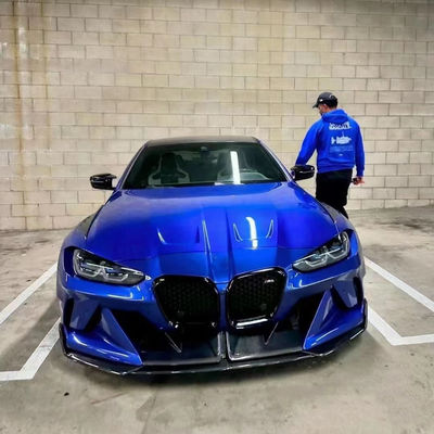 4 Coupé Bmw M3 Body Kit Blu Sostituire Front GEEX Stile Front Bumper Fenders