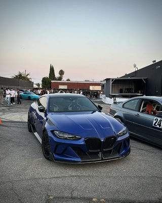 4 Coupé Bmw M3 Body Kit Blu Sostituire Front GEEX Stile Front Bumper Fenders