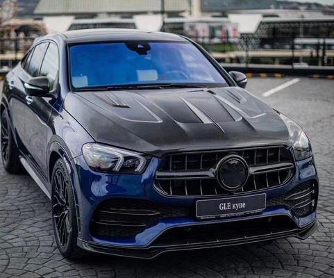 Nuovo prodotto Cappuccio in fibra di carbonio per Mercedes GLE Coupé GLE Copertura motore in fibra di carbonio Copertura portello motore