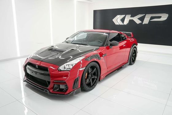 GTR R35 Nissan Body Kit Fibra di carbonio KP Stile Bumper Spoiler Front Widebody Kit