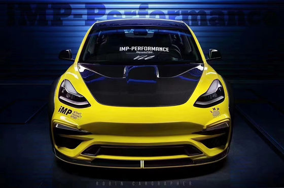 Nuovo prodotto Modello 3 Wide Bodyki per il Tesla MODEL 3 Body Kit Upgrade IMP Style Spoiler del paraurti anteriore e posteriore