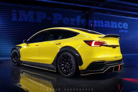 Nuovo prodotto Modello 3 Wide Bodyki per il Tesla MODEL 3 Body Kit Upgrade IMP Style Spoiler del paraurti anteriore e posteriore