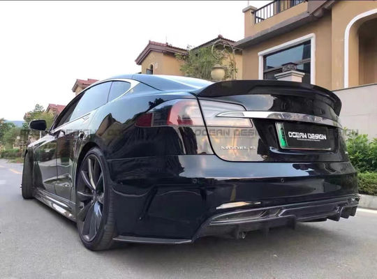 Per Tesla Modello S Body Kit Modello S Modernizzato PD-stile Fronte e posteriore Bumper Spoiler Body Kits