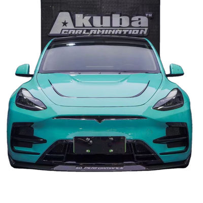 Ricambi auto per Tesla MODEL Y Body Kit MODEL Y Upgraded SD-style Front and Rear Bumper Spoiler Carbon Fiber Body Kit