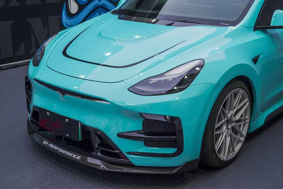 Ricambi auto per Tesla MODEL Y Body Kit MODEL Y Upgraded SD-style Front and Rear Bumper Spoiler Carbon Fiber Body Kit