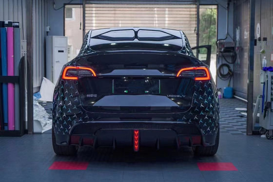 Ricambi auto per Tesla MODEL Y Body Kit MODEL Y Upgraded SD-style Front and Rear Bumper Spoiler Carbon Fiber Body Kit