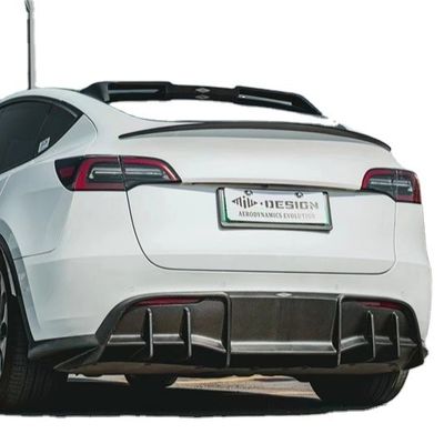 Ricambi per auto per Tesla MODEL Y Carbon Fiber Body Kit MODEL Y Upgraded MIW-style Carbon Fiber Front Shovel Diffuser Spoilerbody Kit