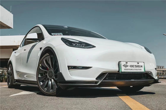 Ricambi per auto per Tesla MODEL Y Carbon Fiber Body Kit MODEL Y Upgraded MIW-style Carbon Fiber Front Shovel Diffuser Spoilerbody Kit