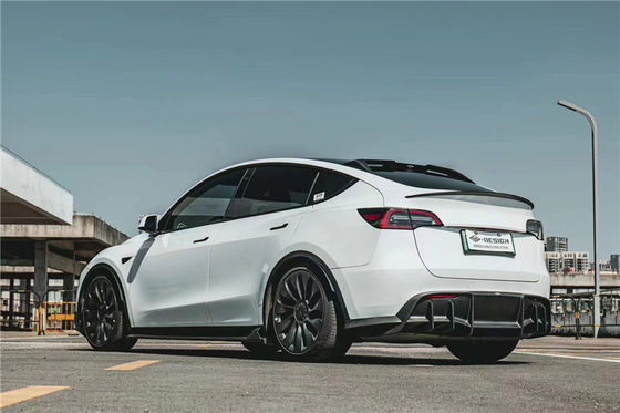 Ricambi per auto per Tesla MODEL Y Carbon Fiber Body Kit MODEL Y Upgraded MIW-style Carbon Fiber Front Shovel Diffuser Spoilerbody Kit
